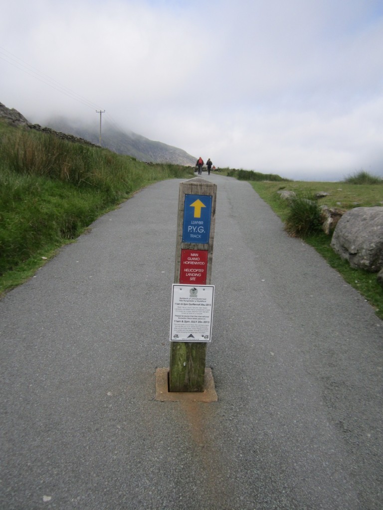 Start of the Pyg Track.  