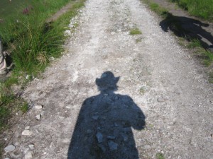How about just a picture of my shadow on the trail?